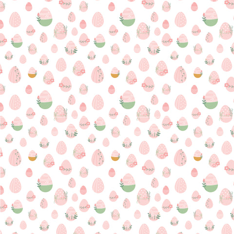 Edible Image - Pink and Sage Easter Eggs