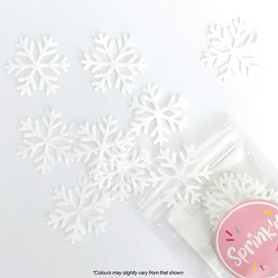 Wafer Paper Shapes Decorations - Snowflakes