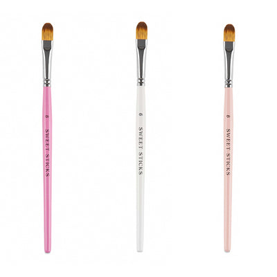 Sweet Sticks Filbert Paintbrush - #6- colour chosen at random