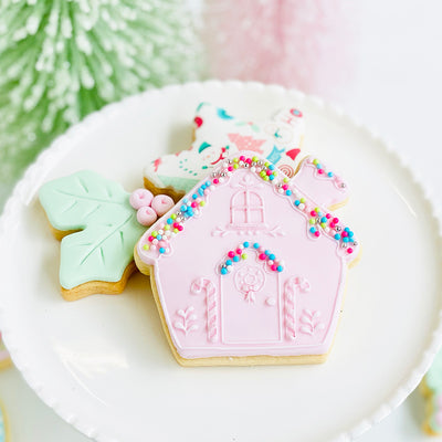 Reverse Cookie Embosser - Mama Gingerbread House- Cutter Sold Seperately