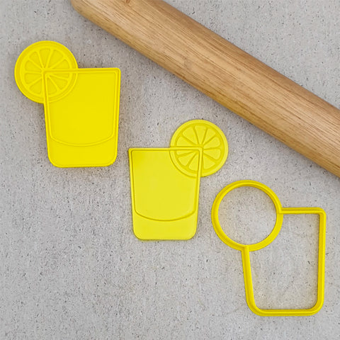 Cookie Cutter  Embosser Set - Gin and Tonic