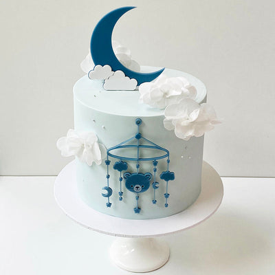 Acrylic Cake Topper - Crescent Moon