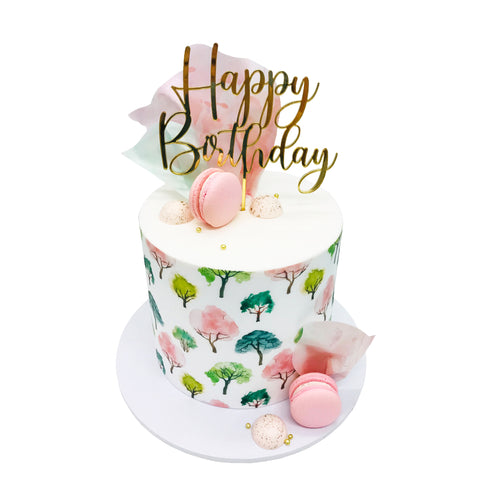 Cake Topper - Happy Birthday