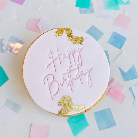 Little Imprints Stamp - Happy Birthday Skinny