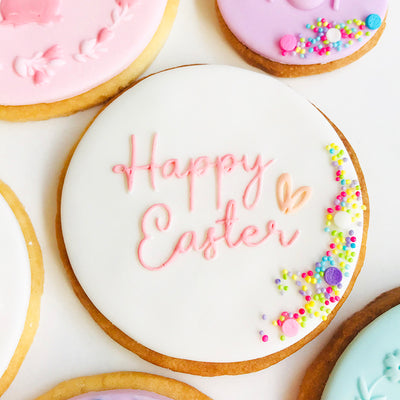 Reverse Cookie Embosser - Happy Easter