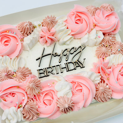 Mini Cake Plaque - Mixed Happy Birthday-5pack