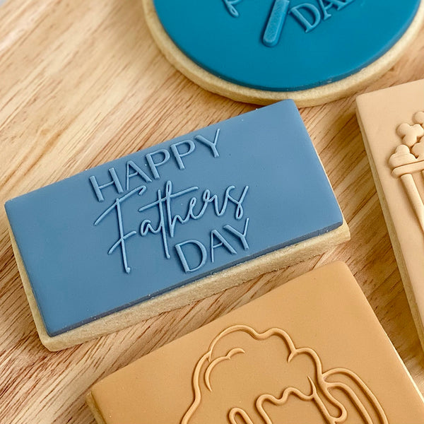 Reverse Cookie Embosser Happy Fathers Day somethingforcake