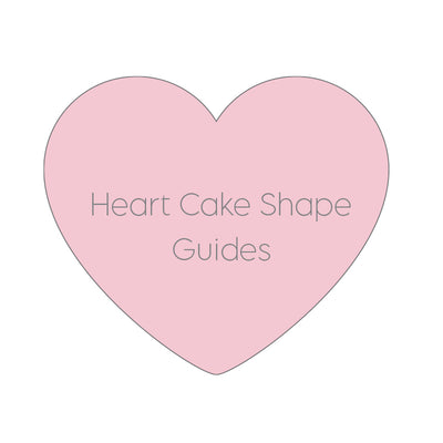 Acrylic " Cake Shape Guides" - Heart- Set of 2