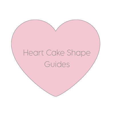 Acrylic " Cake Shape Guides" - Heart- Set of 2