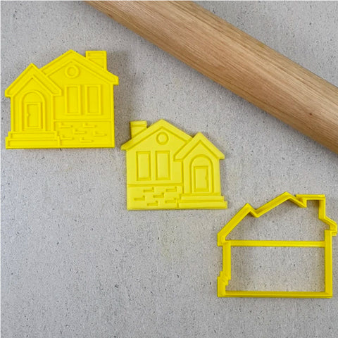 Cookie Cutter Embosser Set - House