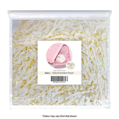 Shredded Paper- Ivory- 100g