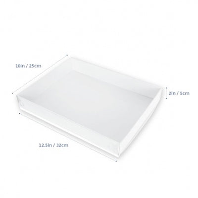Large Cookie Box  with Clear Lid- 12.5x10x2inch- 10pack