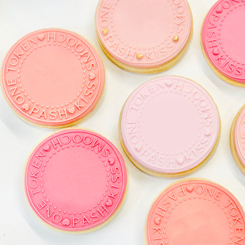 Raised  Cookie Embosser - Love Token