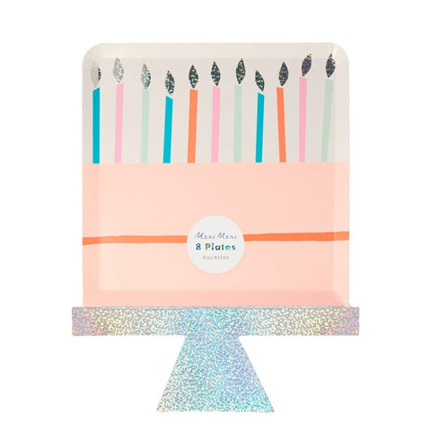 Birthday Cake Party Plates