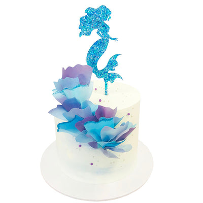Glitter Mermaid Cake Topper