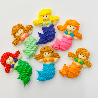 Cupcake Decorations- Mermaids- 6pack
