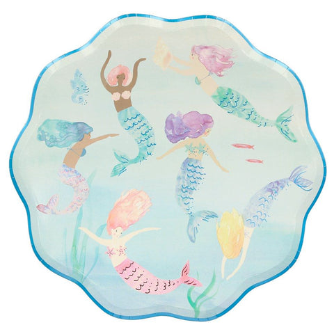 Mermaid Swimming Plates