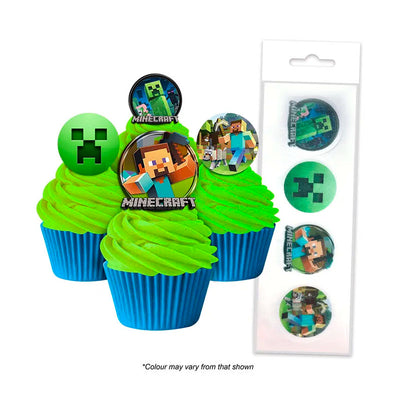 Cupcake Wafer Shapes - Minecraft - 16 pieces