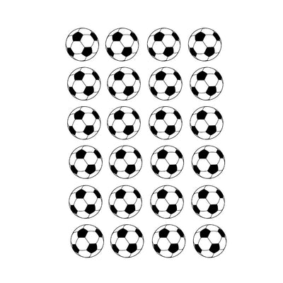 Cupcake and Cookie Wafer Toppers- Soccer Balls- mini