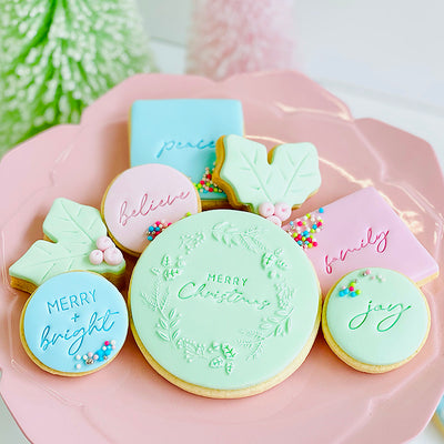 Mini Cookie Stamps - Festive Phrases
