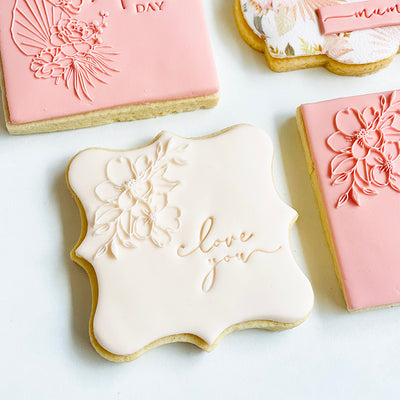 Mini Cookie Embosser -  Love you