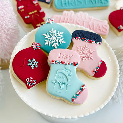 Reverse Cookie Embosser - Merry Minis Trio 2022