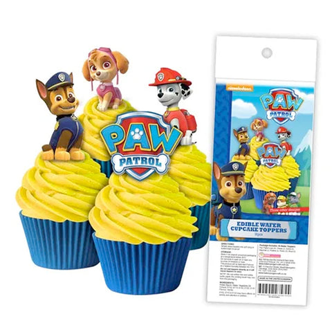 Cupcake Wafer Shapes - Paw Patrol