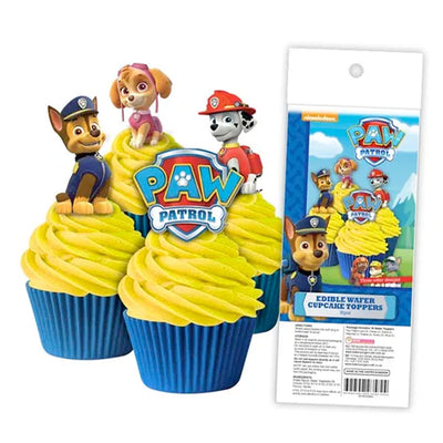Cupcake Wafer Shapes - Paw Patrol - 16 pieces