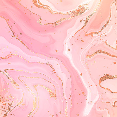 Edible Image - Pink and Gold Marble
