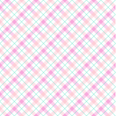 Edible Image - Pink and Peach Gingham