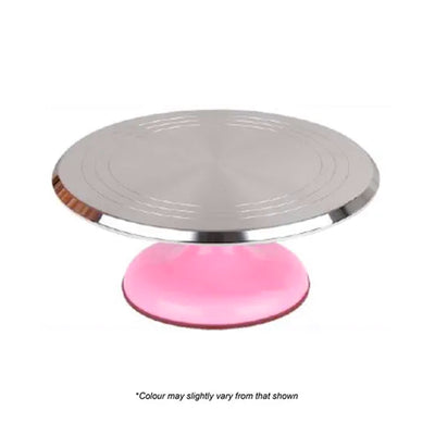 Cake Craft Stainless Steel Cake turntable - Pink