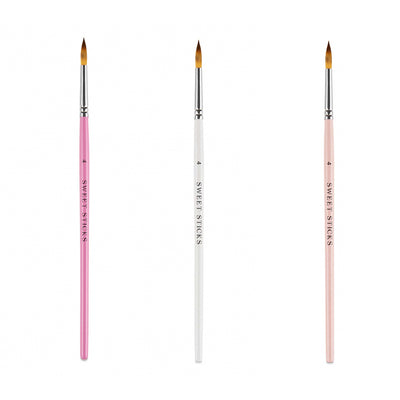 Sweet Sticks Pointed Round Paintbrush - #4- colour chosen at random