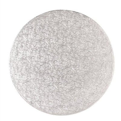 Silver MDF Cake Board - Round- CLICK TO VIEW SIZES