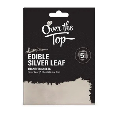 Edible Silver Leaf - 5 transfer sheets