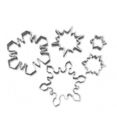 Snowflake Cookie Cutters Set- 5 piece
