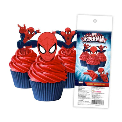 Cupcake Wafer Shapes - Spiderman