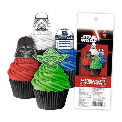 Cupcake Wafer Shapes - Star Wars - 16 pieces