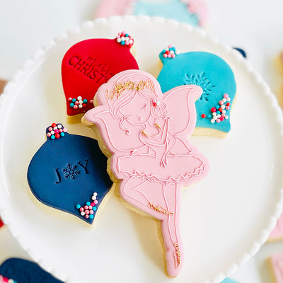 Raised  Cookie Embosser - Sugar Plum Fairy
