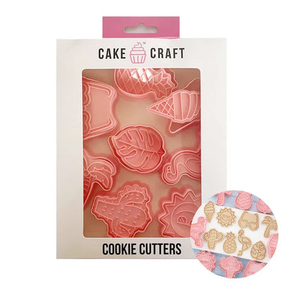 Tropical Cookie and Fondant Cutters -Set of 8