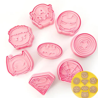 Super Hero Cookie and Fondant Cutters -Set of 8