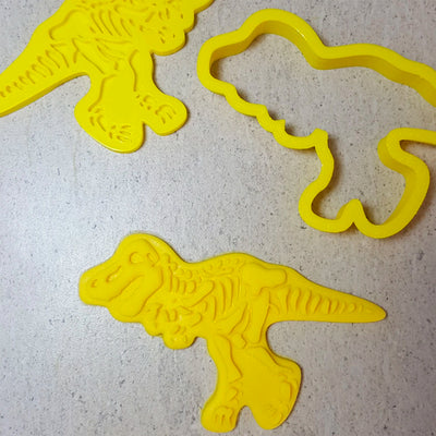 Cookie Cutter and Embosser Set - T- Rex Fossil