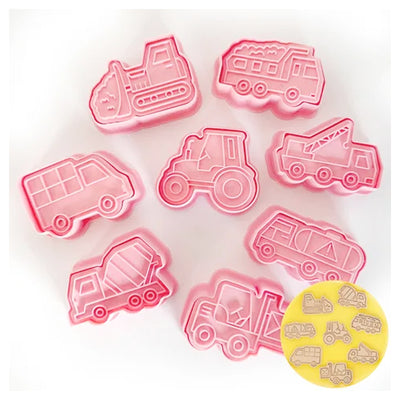 Truck Cookie and Fondant Cutters -Set of 8
