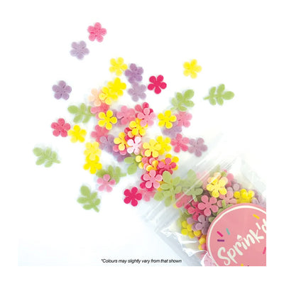 Sprink'd Wafer Paper Shapes Decorations - Mini Daisy Flowers
